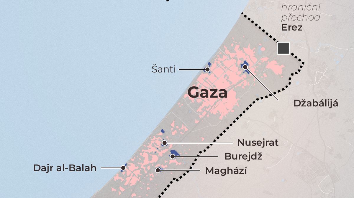 Pásmo Gazy v mapách: Jak se žije v místě pod izraelským útokem